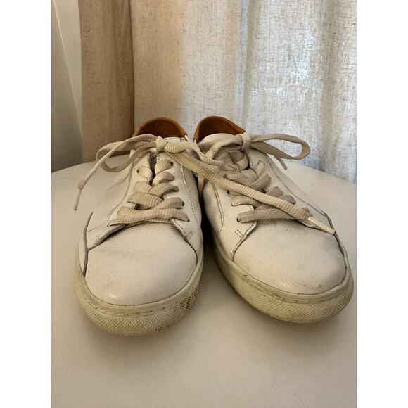 Soludos Original Ibiza Leather Sneaker in Oasis White Women’s Size 7.5 EUC - Picture 3 of 9